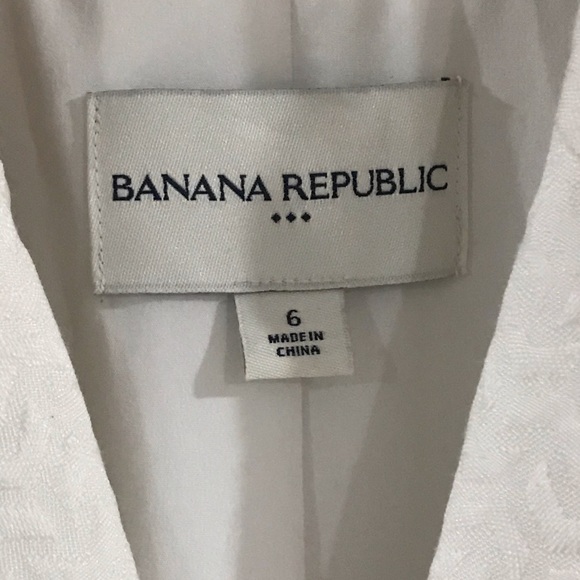BANANA REPUBLIC Cream Blazer Size 6 - Picture 4 of 7